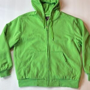 Sportier 1957 Green Zippered Hoodie 
Size XL